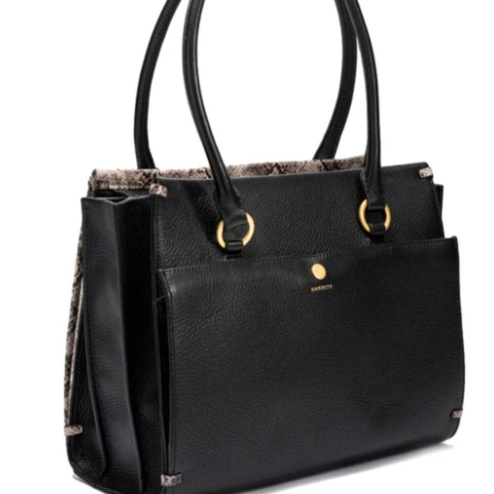 Hammitt Allen Large NWT! Black and Contrast Snake